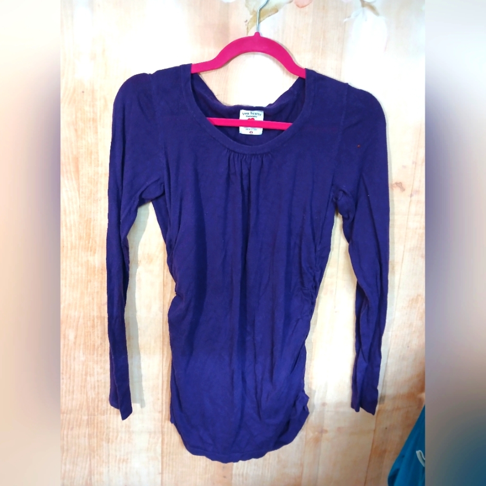 Purple Long Sleeve Top